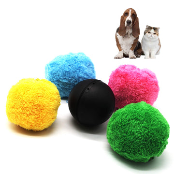 Magic Roller Ball Toy Automatic Roller Ball Magic Ball for Dog 1 Rolling Ball 4 Color Ball Cover Cleaning Home Dog Toys Balls