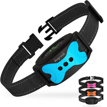Dog Bark Collar - Rechargeable Smart Anti Barking Collar for Dogs - Waterproof No Shock Bark Collar for Small/Medium/Large Dogs - Anti Bark Collar for Dogs