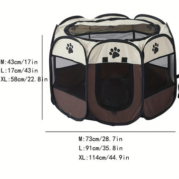 Folding Octagon Pet Playpen: Convenient, Spacious, and Durable