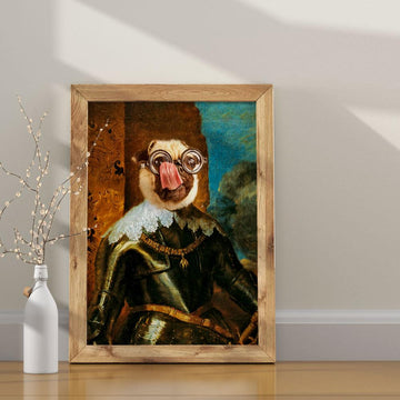 Custom Pet Canvas - The Knight