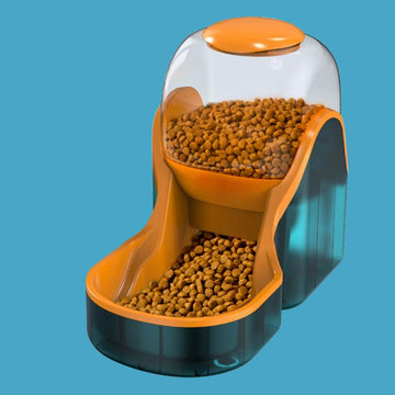 Dog Feeder - Orange&Green