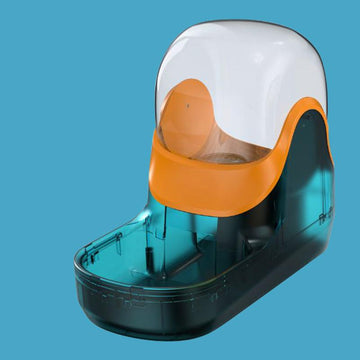 Dog Feeder - Orange&Green